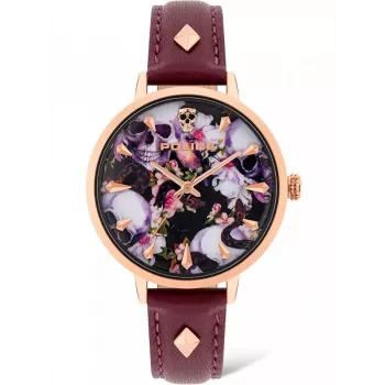 POLICE Sieviešu Pulkstenis PL16034MSR02A 36mm Roze Zelts Nerūsējošais Tērauds