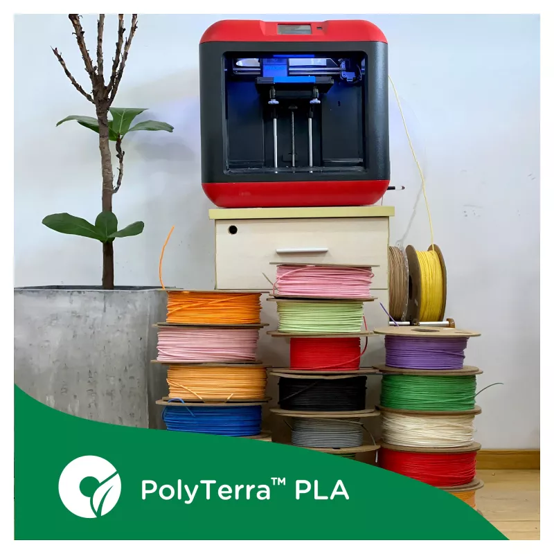 Polymaker PLA 3D printera kvēldiegs, 1,75 mm, 1 kg, Arctic Teal (PM70844)