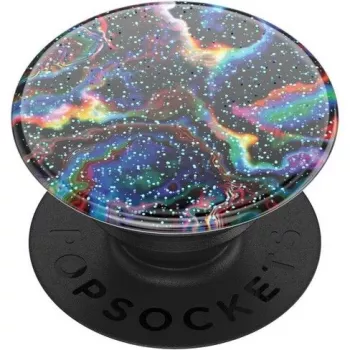 Popsockets Glitter Rainbow Void PopGrip Standard tālruņa satvērējs un statīvs