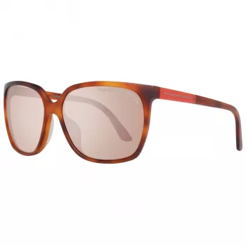 Porsche Design P8589-60E Sieviešu Saulesbrilles - Gunmetal Grey, Square Frame, UV400 Protection