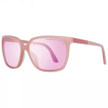 PORSCHE DESIGN Sieviešu saulesbrilles P8589-60D Zelts metāla rāmis Pelēks gradients stikls 60/15/135 mm