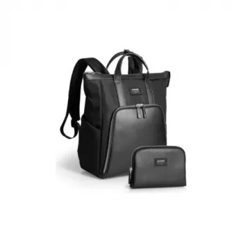 PORT DESIGNS Muse Signature Laptop Backpack 16 inch Melns, 20L, Pārstrādāts poliesters
