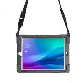 Port Designs Pro Shock 360 izturīgs un rotējošs vāciņš Samsung Galaxy Tab A9+ - Melns