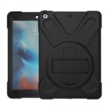 Port Designs Pro Shock 360 izturīgs un rotējošs vāciņš Samsung Galaxy Tab A9+ - Melns