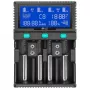 POWER PLANT, LLC AA620173 viedais 4 kanālu universālais akumulatoru lādētājs Li-ion, LiFePO4, NiMH, NiCd