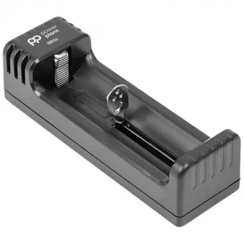 POWER PLANT, LLC AA620197 Li-ion akumulatoru lādētājs 10440-26650, 4 sloti, LCD, 1A