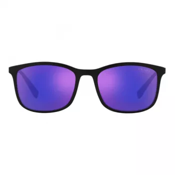 PRADA Linea Rossa vīriešu saulesbrilles PS01TS-16G05U matēti melns rāmis, pelēki spoguļstikli 55/19/140 mm