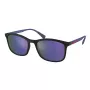 PRADA Linea Rossa vīriešu saulesbrilles PS01TS-16G05U matēti melns rāmis, pelēki spoguļstikli 55/19/140 mm
