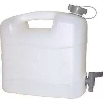 PRESSOL 20 L HDPE kanistrs ar izteces krānu, balts, pārtikas kvalitātei, 21167