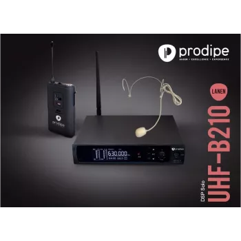 Prodipe B210SOLO DSP UHF bezvadu austiņu mikrofons (F5, 863-865 MHz)