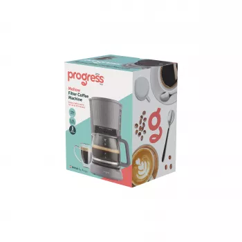 Progress EK6658PVDE Mellow Filter Coffee Machine - 1.25L, 900W, Grey/Silver
