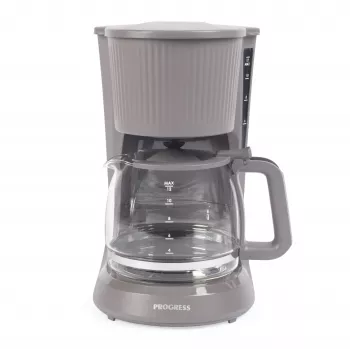 Progress EK6658PVDE Mellow Filter Coffee Machine - 1.25L, 900W, Grey/Silver