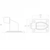 PSG 60.038.7016 Antracīta pelēks gumijas vārtu atduris, cilindrisks, 40 mm diametrs, 30 mm augstums, RAL 7016