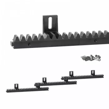 PSG 60.055 Īsais neilona zobstieņa segments bīdāmiem vārtiem līdz 600 kg – TW.3XL333X18, M4 modulis, 333 mm