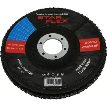 PSG Star Flex T29 Slīpēšanas disks 125 mm x 22,23 mm, Grauds 60 INOX TLI1252260
