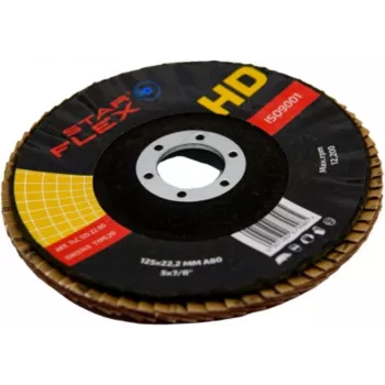 PSG Star Flex T29 SG INOX keramiskais atloku disks 125 mm, 22,23 mm urbums, P40 graudainība, 29. tipa konisks, nerūsējošajam tēraudam un metālam