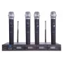 PULSAR PLL-400 UHF 4-kanālu bezvadu mikrofonu sistēma (4 rokas mikrofoni)