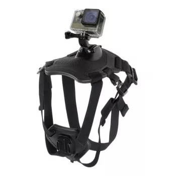 PULUZ Suņa krūšu siksna action kamerām (GoPro, Insta360, DJI Action) - Melna