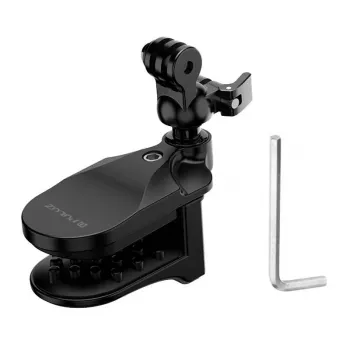 PULUZ Ķiveres Stiprinājums Sporta Kamerām (DJI Action, GoPro Hero) Melns
