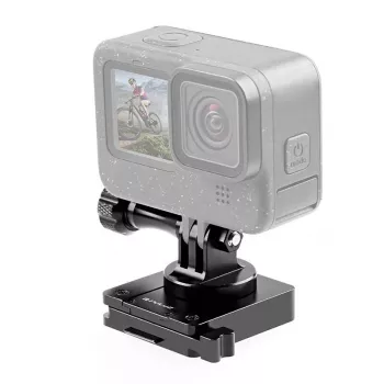 PULUZ Ķiveres stiprinājums sporta kamerām (DJI, GoPro, Insta360) - Melns