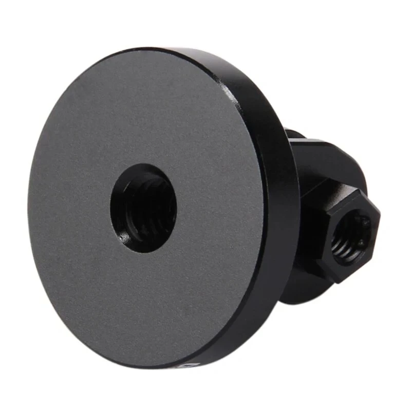PULUZ PU145B CNC Alumīnija sakausējuma darbības kameras montāžas adapteris ar 1/4 inch tripoda vītni, melns