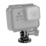 PULUZ PU145B CNC Alumīnija sakausējuma darbības kameras montāžas adapteris ar 1/4 inch tripoda vītni, melns