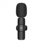 PULUZ PU3083B bezvadu lavjeras mikrofons ar USB-C uztvērēju, 2.4GHz, omnidirekcionāls kondensatora, 20m darbības rādiuss