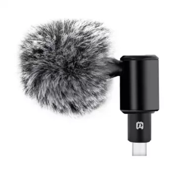 PULUZ PU425 USB-C Lavalier mikrofons ar 1.5m kabeli, Omnidirectional, Plug and Play