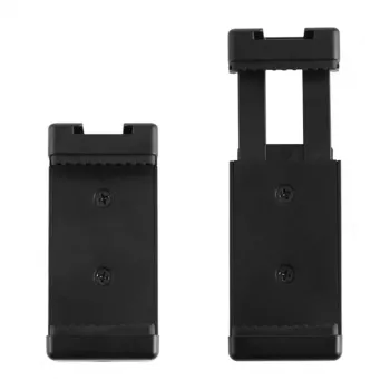 PULUZ PU448B Viedtālruņa statīva turētājs, atsperots skava ar 1/4 inch-20 vītni, piemērots 55-85 mm tālruņiem, melns ABS