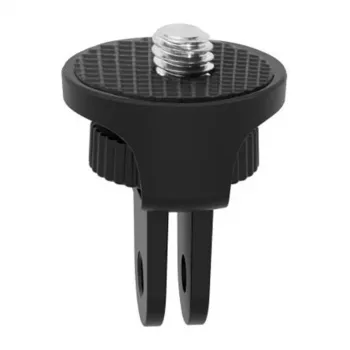 PULUZ PU704B regulējams 1/4 inch vītnes adapteris darbības kamerām (melns)