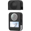 PULUZ Silikona Lēcas Vāciņš DJI Osmo Action Kamerai (Melns)
