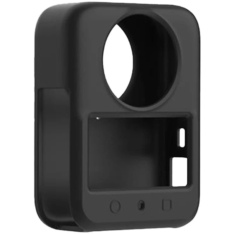 PULUZ Silikona Lēcas Vāciņš DJI Osmo Action Kamerai (Melns)