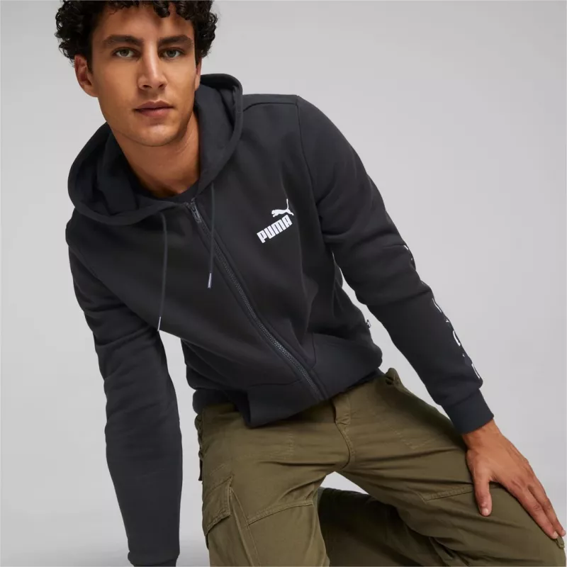 PUMA Essentials vīriešu kapuce Puma Black S