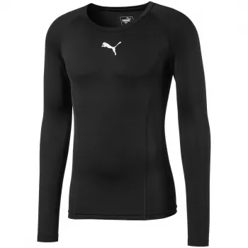 PUMA Liga Baselayer Tee LS vīriešu treniņkrekls ar garo piedurkni, melns, M izmērs