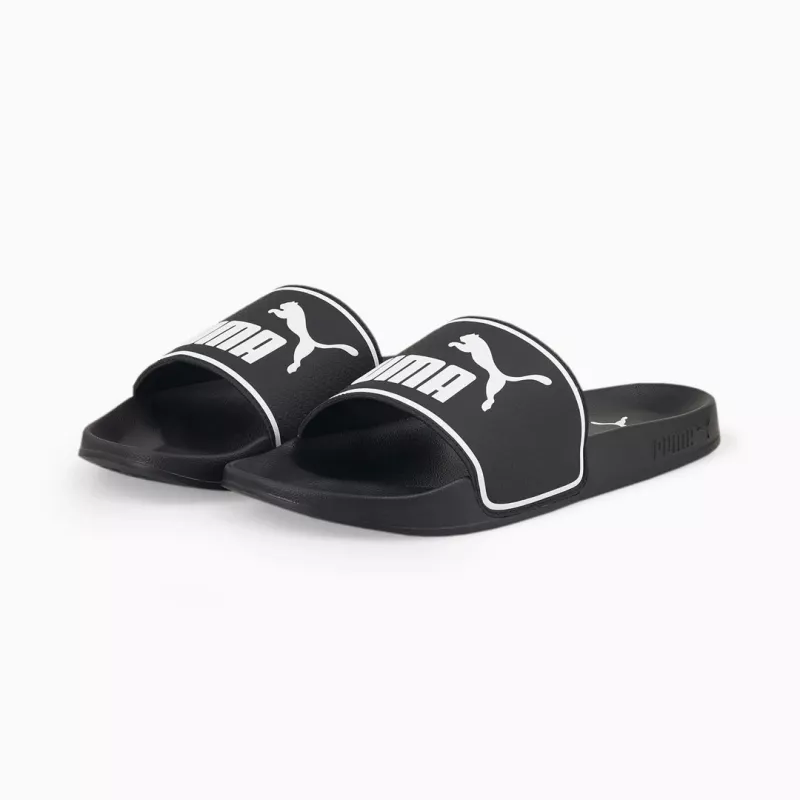 PUMA 384139 01 vīriešu iešļūcenes, melnā/baltā krāsā, izmērs 42