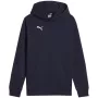 Puma Team Goal Casuals džemperis ar kapuci tumši zils 658619 06 152cm