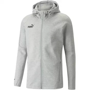 PUMA teamFINAL Casuals Vīriešu kapuces pilna rāvējslēdzēja jaka Medium Grey Heather
