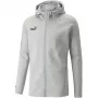PUMA teamFINAL Casuals Vīriešu kapuces pilna rāvējslēdzēja jaka Medium Grey Heather