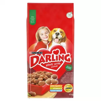 PURINA Darling Beef with Chicken sausā suņu barība - 15 kg
