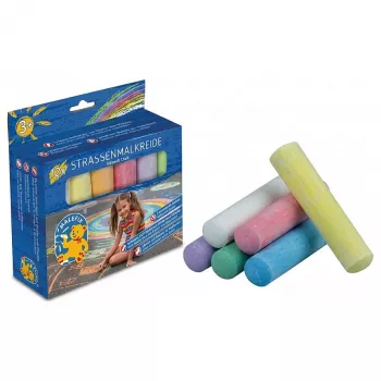 PUSTEFIX MALEFIX Street Chalk 6-Pack Fairy Tale | Nomazgājams, zemu putekļu ielas krīts