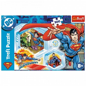 Puzle 300 – Neiznīcināmais Supermens – Warner Superman Trefl 23032