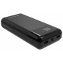 GoGEN PB300001B ārējais akumulators, 30000 mAh, USB-C PD 20 W, LCD, melns