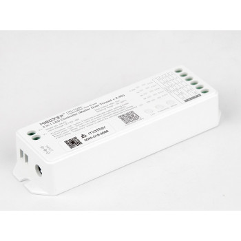MiBoxer MLZ5 LED kontrolieris „5 vienā“, Matter over Thread, 12–48 V DC, 15 A
