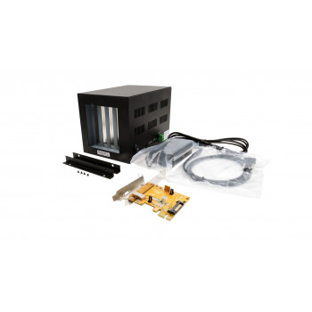 EXSYS EX-1012 ārējā 4 PCI slotu paplašinājuma kaste ar PCIe x1 kontrolieri