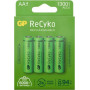 GP ReCyko AA NiMH akumulatori, 1300 mAh, 1,2 V, 4 gab.