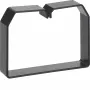 Hager LK751003 PVC kabeļu turētājs LKG 75 × 100 mm kanālam, melns
