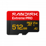 SanDisk Extreme PRO microSDXC 512 GB UHS-I A2 V30, līdz 250/170 MB/s, SDSQXCJ-512G-GS6MA