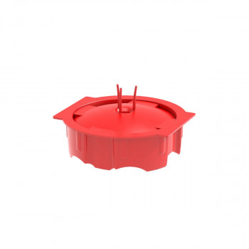 Primo P722 atkārtoti lietojams apmetuma vāks zemapmetuma kārbām, sarkans, 65,5 mm