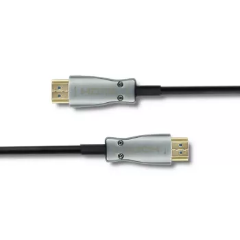 Qoltec 50472 High-Speed HDMI kabelis ar Ethernet 20m 4K@60Hz 18Gbps, apzeltīti savienotāji, melns un sudrabs
