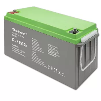 Qoltec Deep Cycle Gel akumulators 12V 150Ah 44.5kg